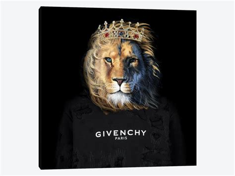 Givenchy Lion Canvas Wall Art by Caroline Wendelin